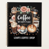 ☕カフェカスタムコーヒーコーヒーハッピープレイス プランナー手帳 (正面)