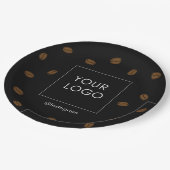 カフェカスタムショップKafeteriaビジネスロゴ ペーパープレート (アングル)