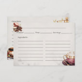 カフェクレメウベーシックレシピカード エンクロージャーカード (正面/裏面)