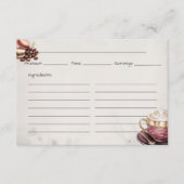 カフェクレメウベーシックレシピカード エンクロージャーカード (正面)