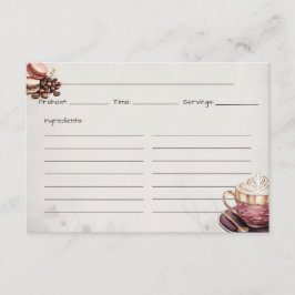 カフェクレメウベーシックレシピカード エンクロージャーカード