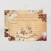 カフェクレメウレシピカード エンクロージャーカード (正面/裏面)