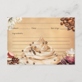 カフェクレメウレシピカード エンクロージャーカード