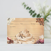 カフェクレメウレシピカード エンクロージャーカード (スタンド正面)