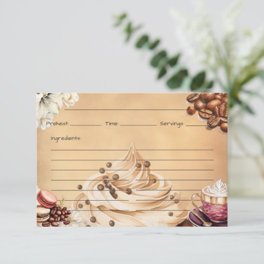 カフェクレメウレシピカード エンクロージャーカード (スタンド正面)