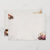 カフェクレメウ基本空白のレシピカード エンクロージャーカード (正面/裏面)