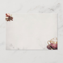 カフェクレメウ基本空白のレシピカード エンクロージャーカード