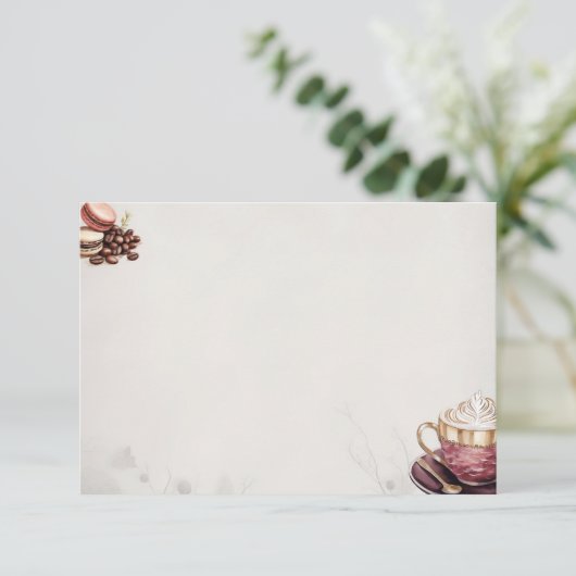 カフェクレメウ基本空白のレシピカード エンクロージャーカード (スタンド正面)