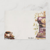 カフェクレメウ基本空白のレシピカード エンクロージャーカード (裏面)