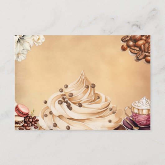 カフェクレメウ空白のレシピカード エンクロージャーカード (正面)