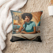 カフェクロニクル：レトロニュースリーダー クッション (ブランケット)