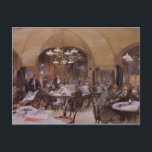 カフェグリエンシュタイドル、ウィーン、1890年 ポストカード<br><div class="desc">カフェグリエンシュタイドル、ウィーン、1890年 | by Reinhold Volkel |アートの場所:オーストリア・ウィーンのシュタティシェ美術館 |ドイツのアーティスト |画像コレクション番号: BAL2979</div>