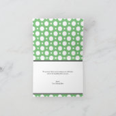 カフェグリーン ポルカドット ありがとうカード サンキューカード (内部)