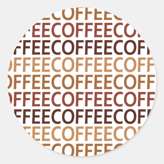 カフェコフィー ラウンドシール (正面)