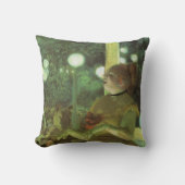 カフェコンサートbyエドガー・デガスヴィンテージファインアート クッション (正面)