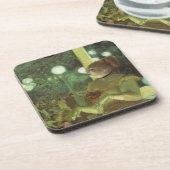 カフェコンサートbyエドガー・デガスヴィンテージファインアート コースター (左側)