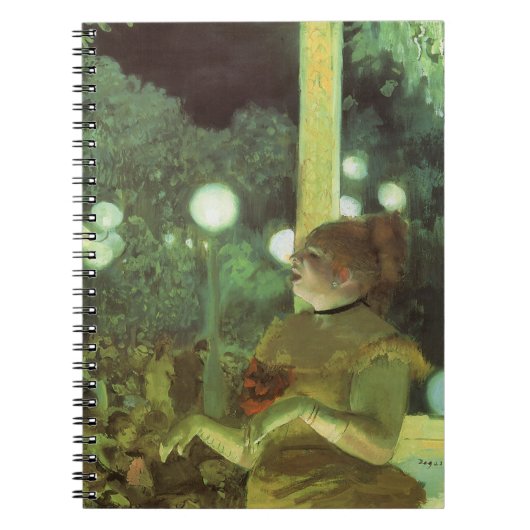 カフェコンサートbyエドガー・デガスヴィンテージファインアート ノートブック (正面)