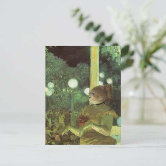 カフェコンサートbyエドガー・デガスヴィンテージファインアート ポストカード (スタンド正面)