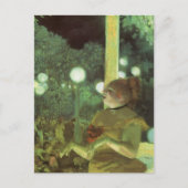 カフェコンサートbyエドガー・デガスヴィンテージファインアート ポストカード (正面)