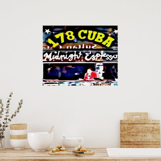 カフェコンレチェ ポスター (キッチン)