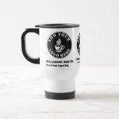 カフェコーヒーショップビジネスロゴブランディング トラベルマグ (左)