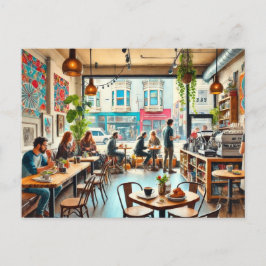 カフェサンフランシスコのミッション地区マグ ポストカード