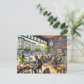 カフェサンフランシスコのミッション地区マグ ポストカード (スタンド正面)