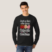 カフェシトとコンチャが大好きな女の子 スペイン語 P Tシャツ (正面フル)
