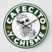 カフェシトとチスメ時計 ラージ壁時計 (正面)