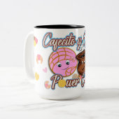 カフェシトイシメカワイメおもしろいキシカン ツートーンマグカップ (正面左)