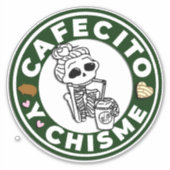 カフェシトイチズムカーデカールシール シール (正面)