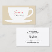 カフェショップコーヒー会社の名刺テンプレート 名刺 (正面/裏面)