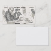 カフェスケッチ 名刺 (正面/裏面)