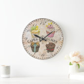 カフェスタイルウォールクロック ラージ壁時計 (ホーム)