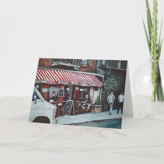カフェティナのトワイライトグリーティングカード カード (正面)