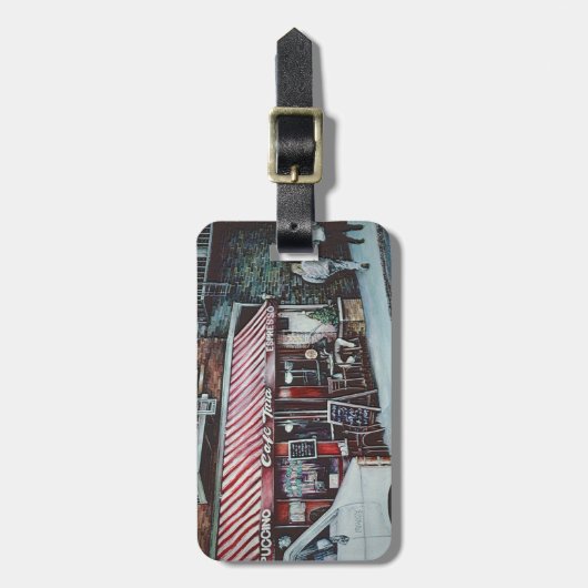 カフェティナのトワイライト、NYCラゲッジタグ ラゲッジタグ (正面縦)