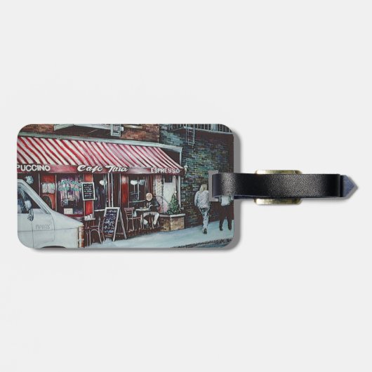 カフェティナのトワイライト、NYCラゲッジタグ ラゲッジタグ (裏面横)