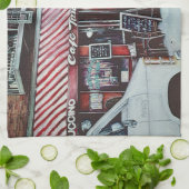 カフェティナズトワイライト(ニューヨーク) キッチンタオル (折り畳み)