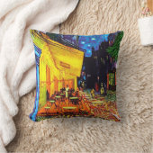カフェテラスアットナイトズ絵画ビンセント・ヴァンゴッホ クッション (ブランケット)