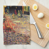 カフェテラスアットナイトバイビンセントバンゴッホ キッチンタオル (四つ折り)
