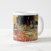 カフェテラスアットナイトバイビンセントバンゴッホ ジャンボコーヒーマグカップ (正面右)