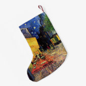 カフェテラスアットナイトバイビンセントバンゴッホ スモールクリスマスストッキング (裏面 (吊り時))