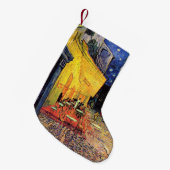 カフェテラスアットナイトバイビンセントバンゴッホ スモールクリスマスストッキング (正面 (吊り時))