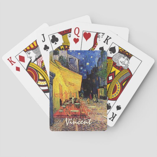 カフェテラスアットナイトバイビンセントバンゴッホ トランプ (裏面)