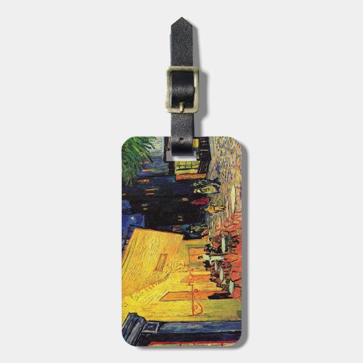 カフェテラスアットナイトバイビンセントバンゴッホ ラゲッジタグ (正面縦)