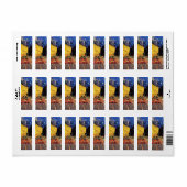 カフェテラスアットナイトバイビンセントバンゴッホ ラベル (フルシート)