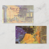 カフェテラスアットナイトバイビンセントバンゴッホ 名刺 (正面/裏面)