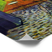 カフェテラスアットナイトバイヴァンゴッホ ポスター (角)