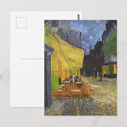 カフェテラスアットナイトバイヴァンゴッホ ポストカード (正面/裏面)