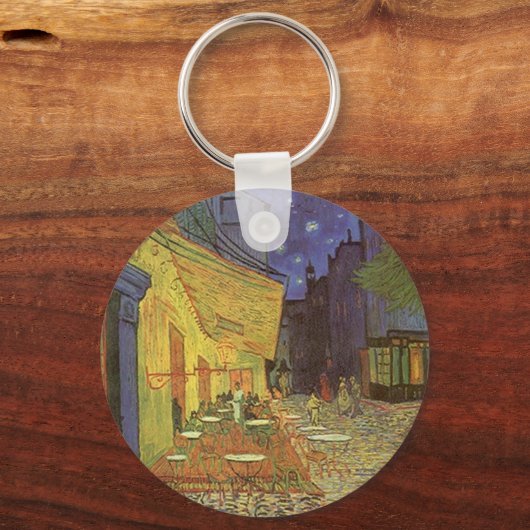 カフェ'テラスアットナイトバンゴッホコーヒーハウスギフト キーホルダー (正面)
